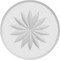 Ekena Millwork Standard Grayson Flower Rosette With Beveled Edge, 6"W x 6"H x 1/2"P ROSP060X060X050GRY10 - alternate 2